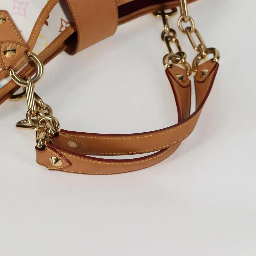 LOUIS VUITTON Monogram Multicolor Annie MM Tote Bag White M40307 - Picture 7 of 16